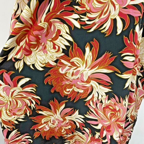 Who What Wear XXL Dress Mod Puff Sleeve Moc Neck Colorful Floral Boho Shift - Picture 5 of 9